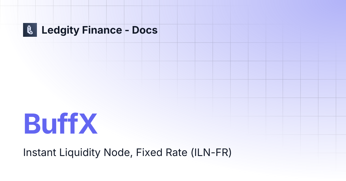 BuffX | Ledgity Finance - Docs